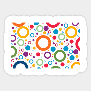 colorful circles Sticker